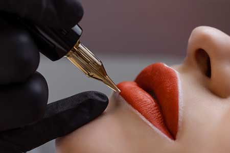Permanente make-up lip pigmentatie
